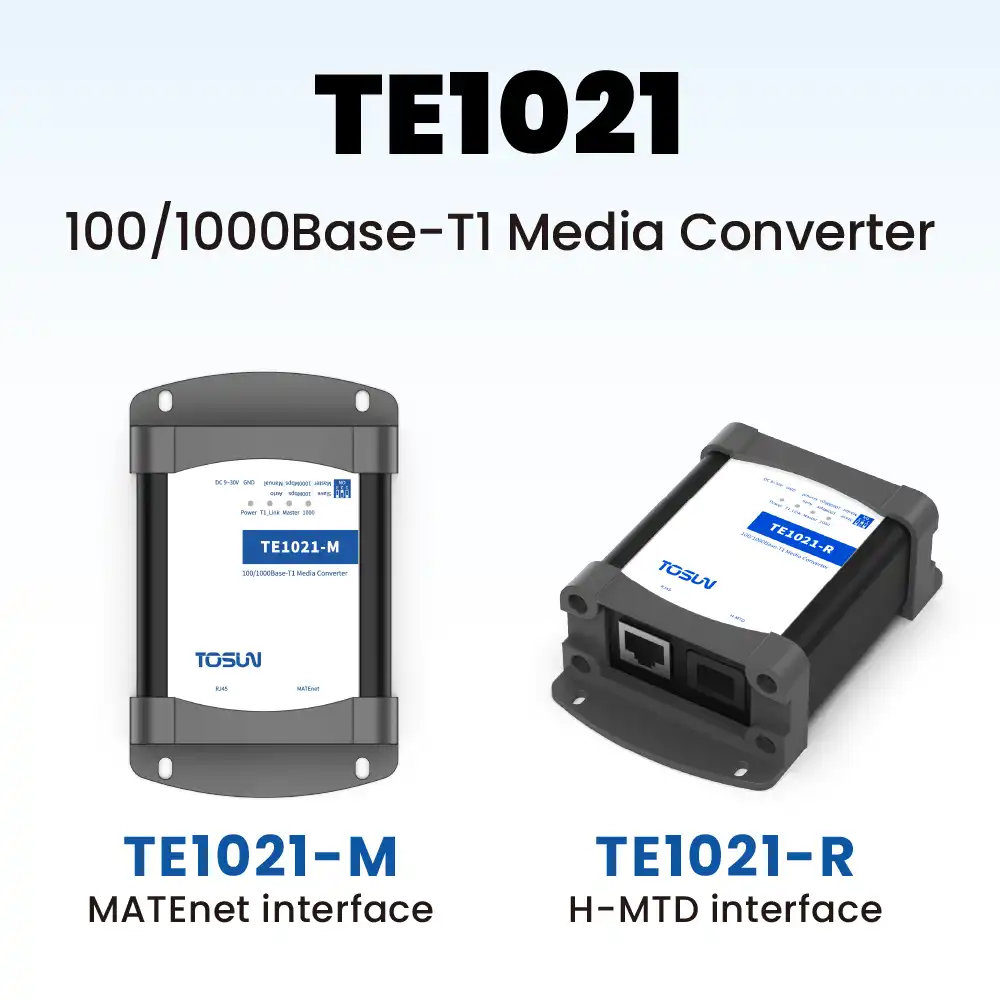 TOSUN TE1021 (100/1000BASE-T1 Media Converter)